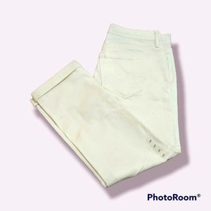 Women's Slim Cut White Jeans by Loft size 2P